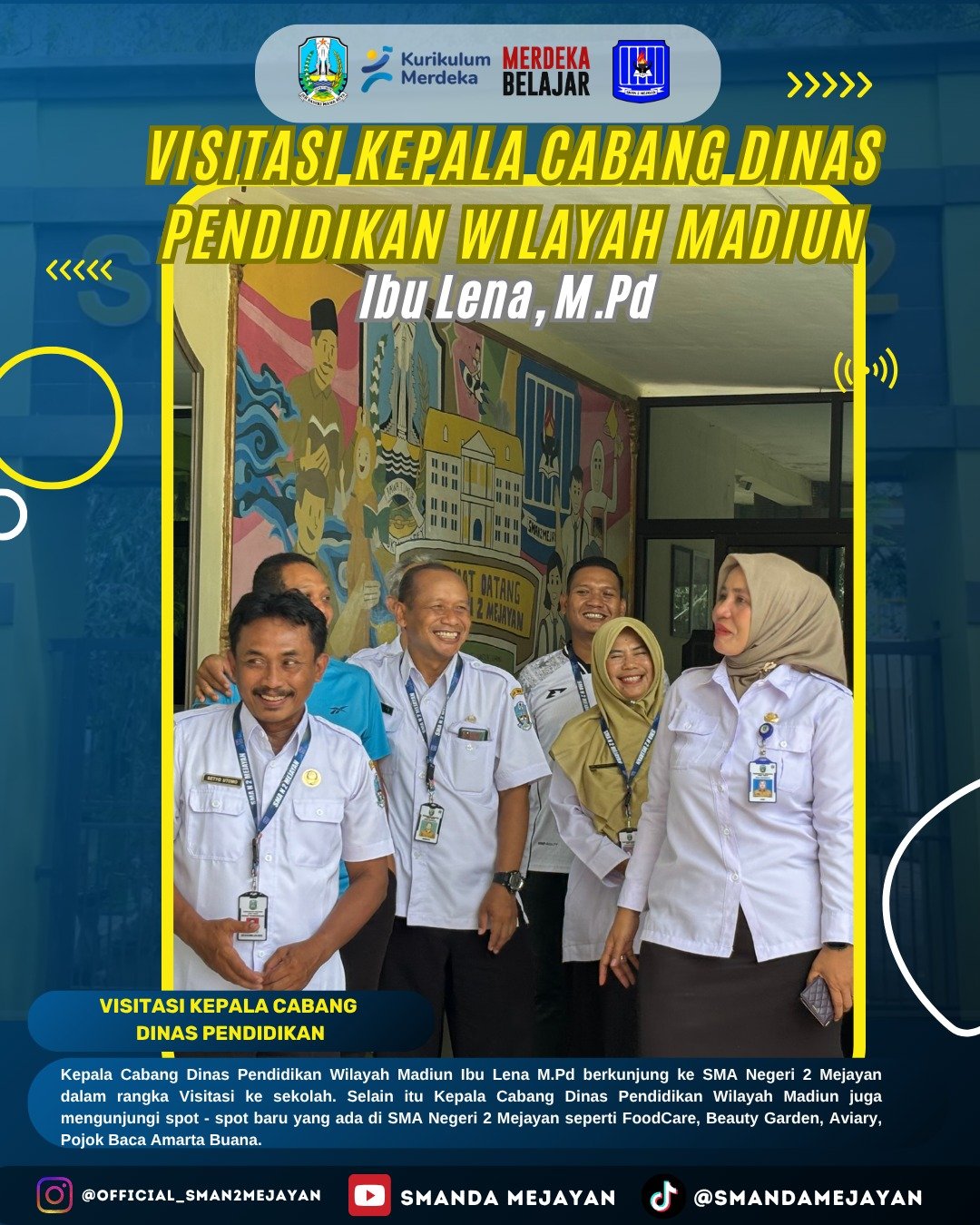 Visitasi Kepala Cabang Dinas Pendidikan